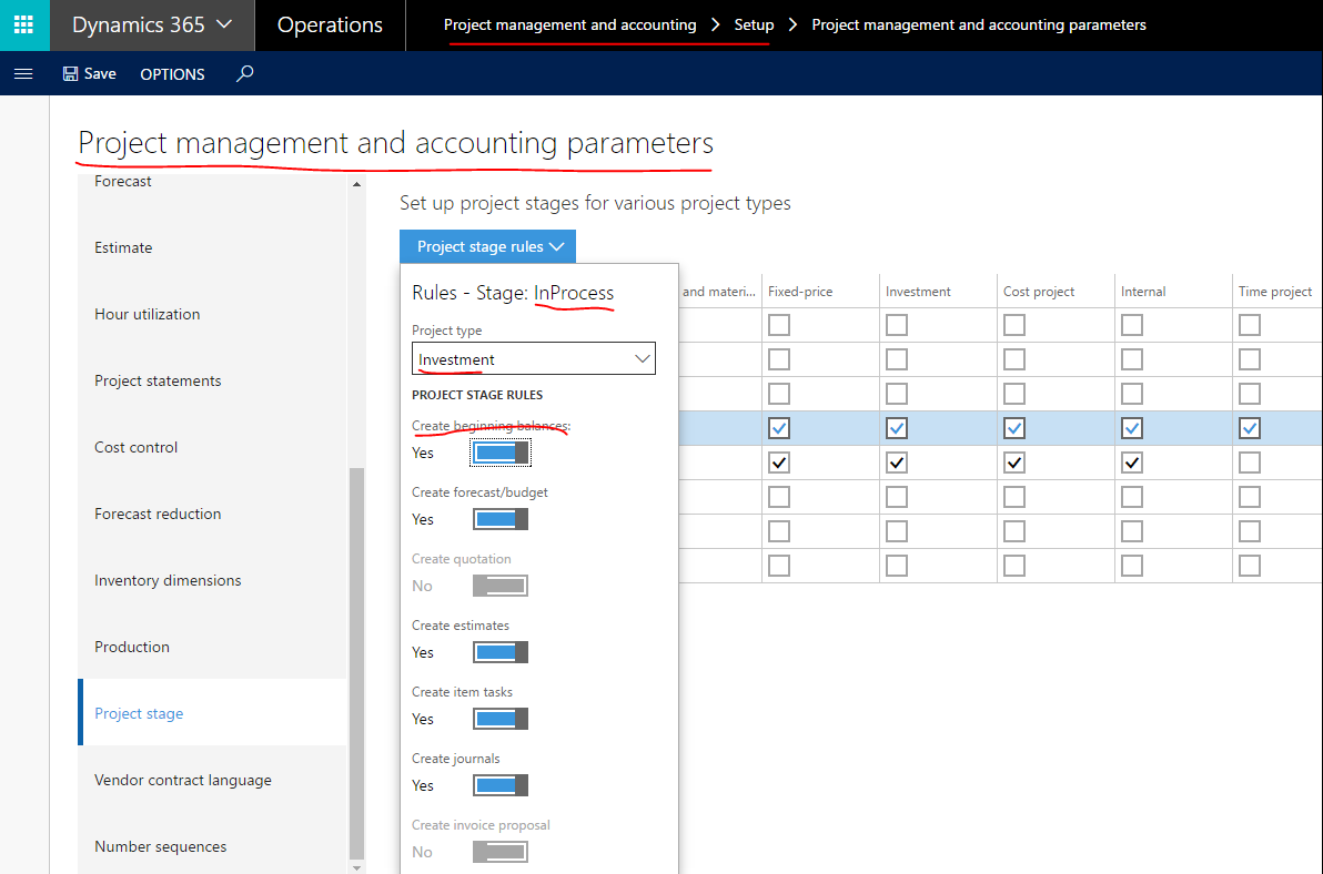 Microsoft dynamics nav project accounting principles